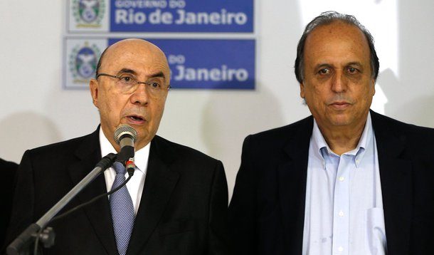 Rio de Janeiro - O ministro da Fazenda, Henrique Meirelles, durante apresentação do Plano de Recuperação Fiscal do Estado do Rio de Janeiro no Palácio Guanabara (Tânia Rêgo/Agência Brasil)