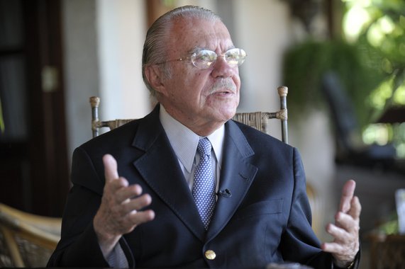 José Sarney concede entrevista. Foto: Jefferson Rudy/Agência Senado