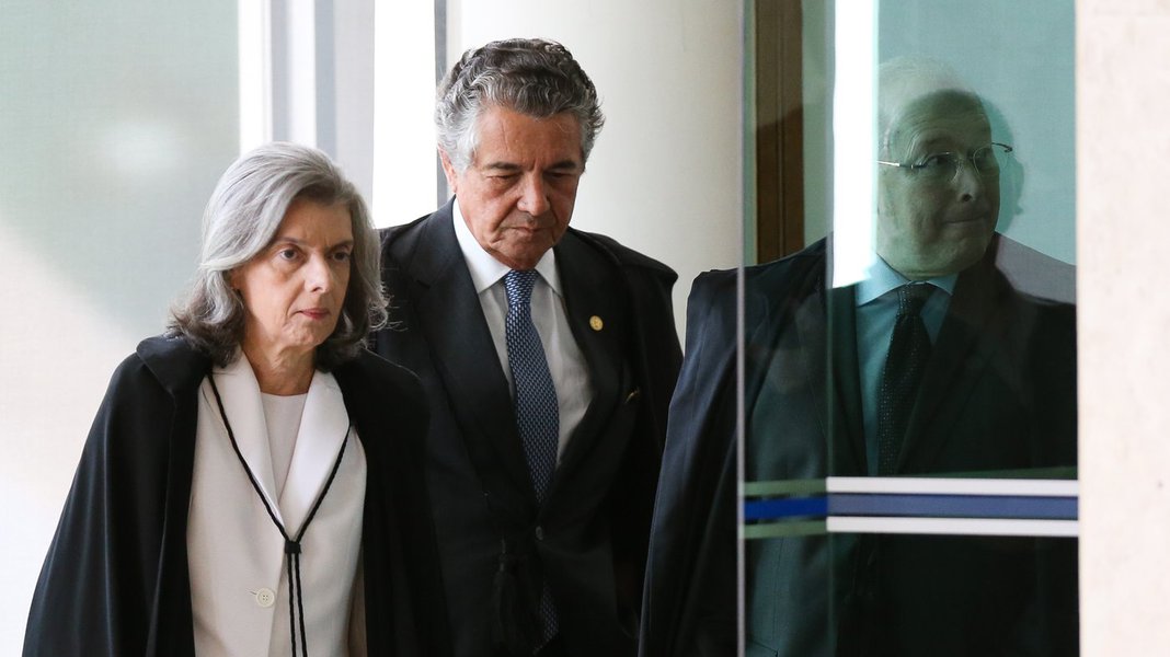 Brasília- DF 01-02-2017 Sessão de abertura dos trabalhos do STF. Cármen Lúcia, Marco Aurélio Mello