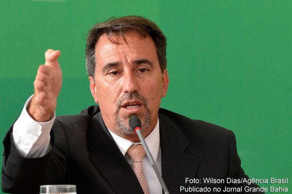 O ministro da Integração Nacional, Gilberto Magalhães Occhi, durante coletiva de imprensa, no Palácio do Planalto (Wilson Dias/Agência Brasil)