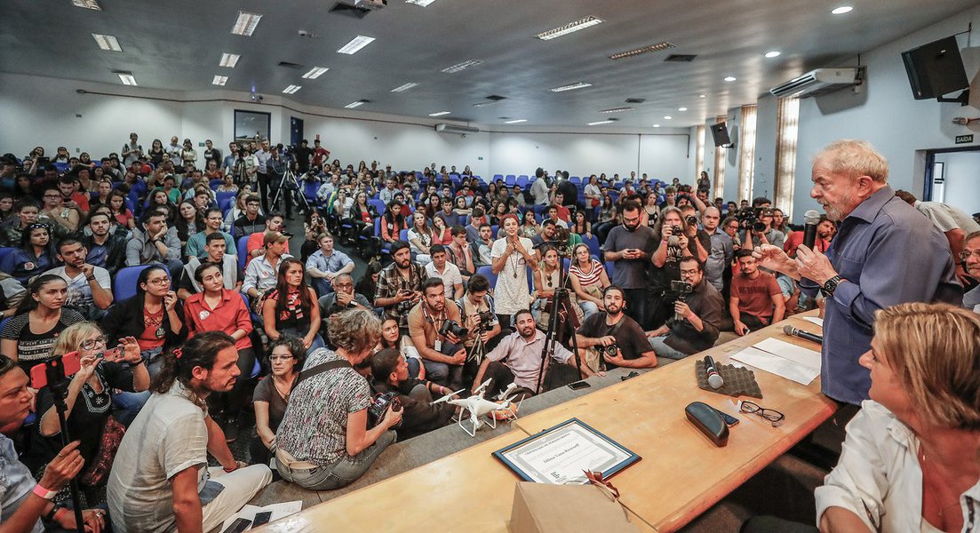 Lula visita o Instituto Federal Farroupilha, campus São Vicente do Sul. Foto Ricardo Stukert