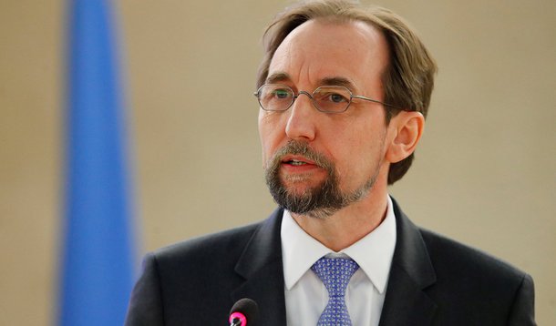 Chefe de direitos humanos da Organização das Nações Unidas (ONU), Zeid Ra'ad al-Hussein, em Genebra, na Suíça 26/02/2018 REUTERS/Denis Balibouse