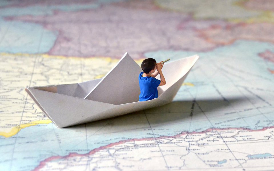 Sailing in a paper ship