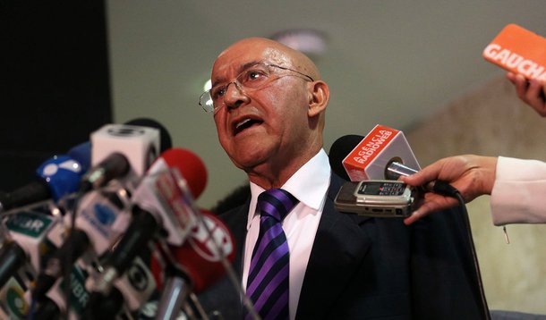 Brasília - O governador de Rondônia, Confúcio Moura dá entrevista coletiva após reunião com o presidente Michel Temer (José Cruz/Agência Brasil)