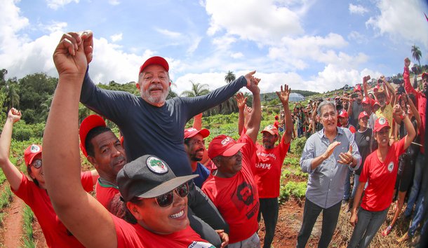Itatiaiuçu (MG) 21 02 2018 Ex-presidente Lula durante visita ao acampamento Maria da Conceição, do MST, em Itatiaiuçu (MG). Foto: Ricardo Stuckert
