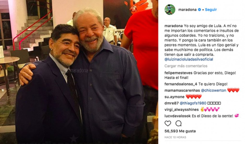 Maradona e Lula 