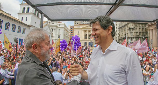 Lula e Fernando Haddad 