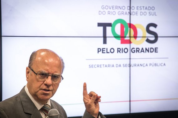 15/01/2018 - PORTO ALEGRE, RS - Secretaria da Segurança Pública apresenta balanço dos dados estatísticos da criminalidade referente ao ano de 2017. Na foto: secretário Cezar Schirmer. Foto: Joana Berwanger/Sul21
