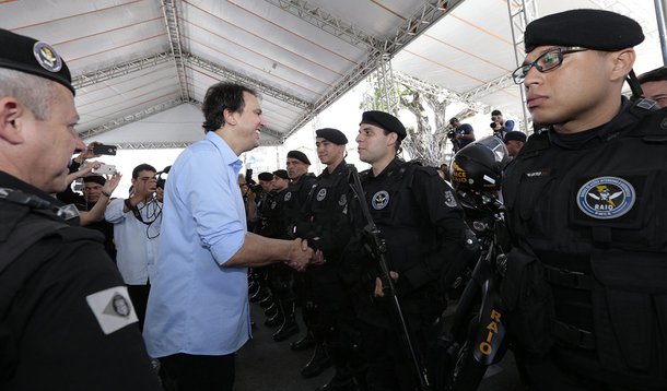 LANÇAMENTO DO RAIO NO BAIRRO PARANGABA EM FORTALEZA; SEGURANÇA; BPRAIO; PARANGABA; © NIVIA UCHOA