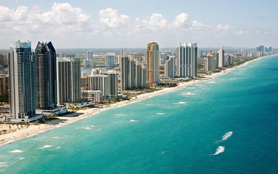 Miami Beach Coast, Florida (Photo by Hoberman Collection/UIG via Getty Images)