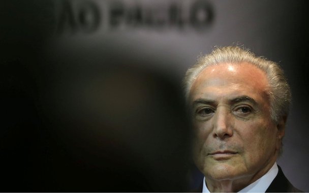 Presidente Michel Temer, durante cerimônia em São Paulo 07/08/2017 REUTERS/Paulo Whitaker