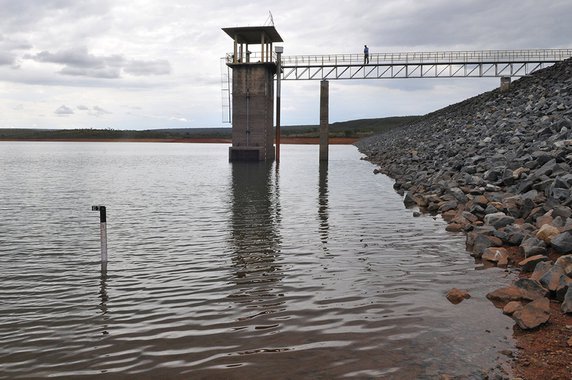 Barragem Santa Maria, Brasília, DF, Brasil 7/11/2016- Reservatório Santa Maria com nível de água próximo aos 41%. Foto: 