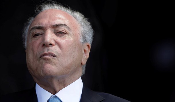 Brazil's President Michel Temer attends a ceremony to deliver the Order of Aeronautical Merit medals, in Brasilia, Brazil, October 23, 2017. REUTERS/Ueslei Marcelino