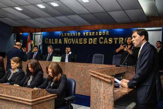 Rui Palmeira participa da solenidade de abertura dos trabalhos na Câmara dos Vereadores em 2016. Foto: Pei Fon/ Secom Maceió