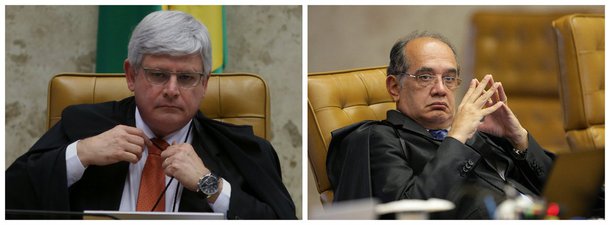Procurador-geral da República, Rodrigo Janot, e ministro do Supremo Tribunal Federal (STF) Gilmar Mendes .2