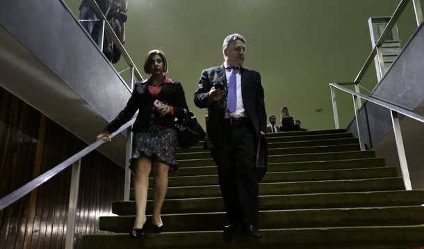 Brasília - Anthony Garotinho, acompanhado de sua esposa, Rosinha, esteve na Câmara esta tarde. (Fabio Rodrigues Pozzebom/Agência Brasil)