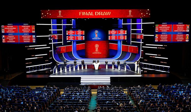 Soccer Football - 2018 FIFA World Cup Draw - State Kremlin Palace, Moscow, Russia - December 1, 2017 General view during the draw REUTERS/Kai Pfaffenbach