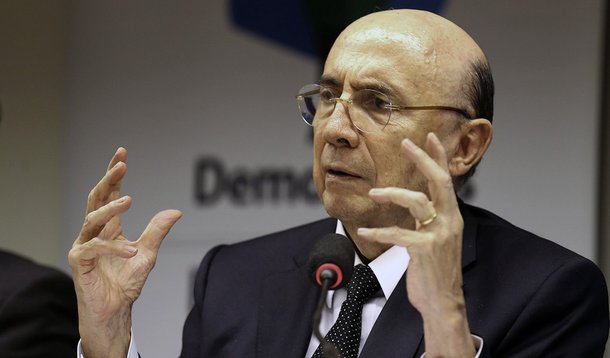 Brasília - O ministro da Fazenda, Henrique Meirelles reúne-se com a bancada do partido Democratas (Fabio Rodrigues Pozzebom/Agência Brasil)