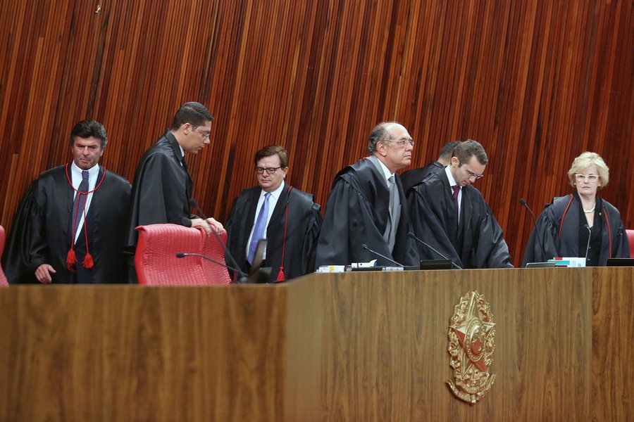 Tribunal Superior Eleitoral, TSE, ministros Gilmar Mendes, Luiz Fux, Herman Benjamin e Rosa Weber