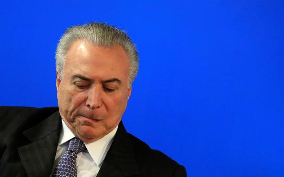 Presidente Michel Temer durante cerimônia, em São Paulo 08/08/2017 REUTERS/Leonardo Benassatto