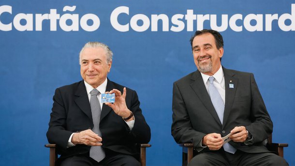 (Brasília - DF 24/11/2016) Presidente Michel Temer durante cerimônia de apresentação do Novo Cartão Construcard. Foto: Beto Barata/PR