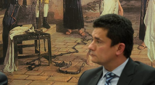 Juiz Sergio Moro durante depoimento na comissão de reforma do Código de Processo Penal 