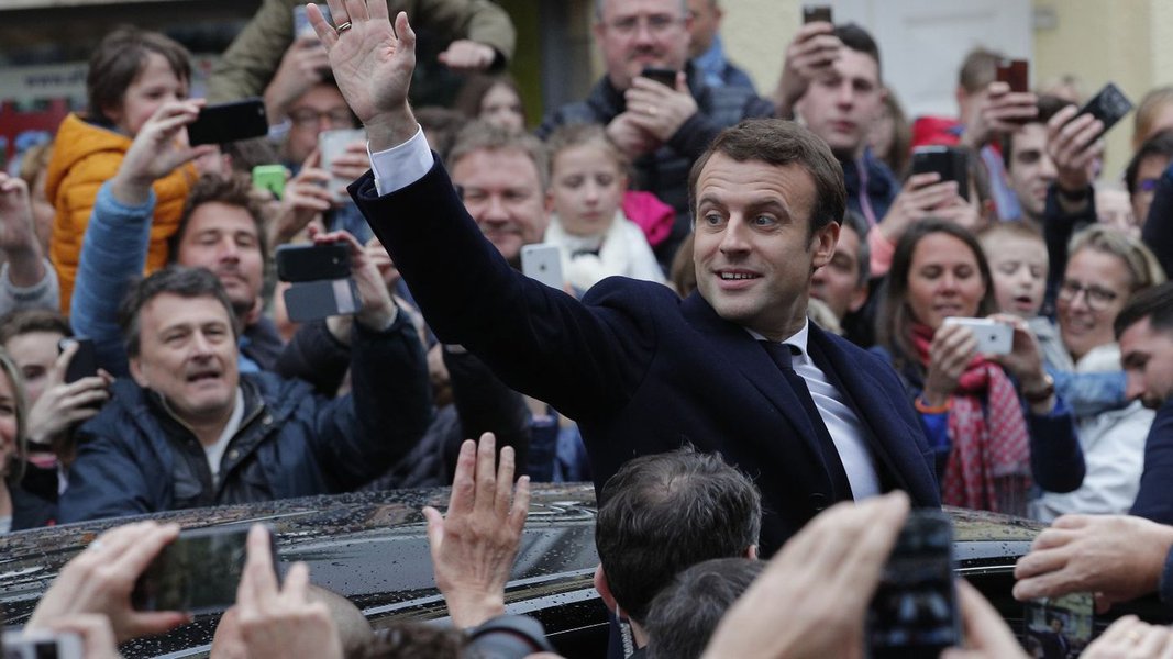 Presidente eleito da França, Emmanuel Macron