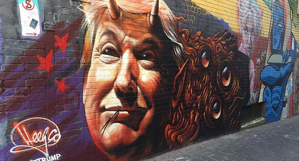 protesto Donald Trump