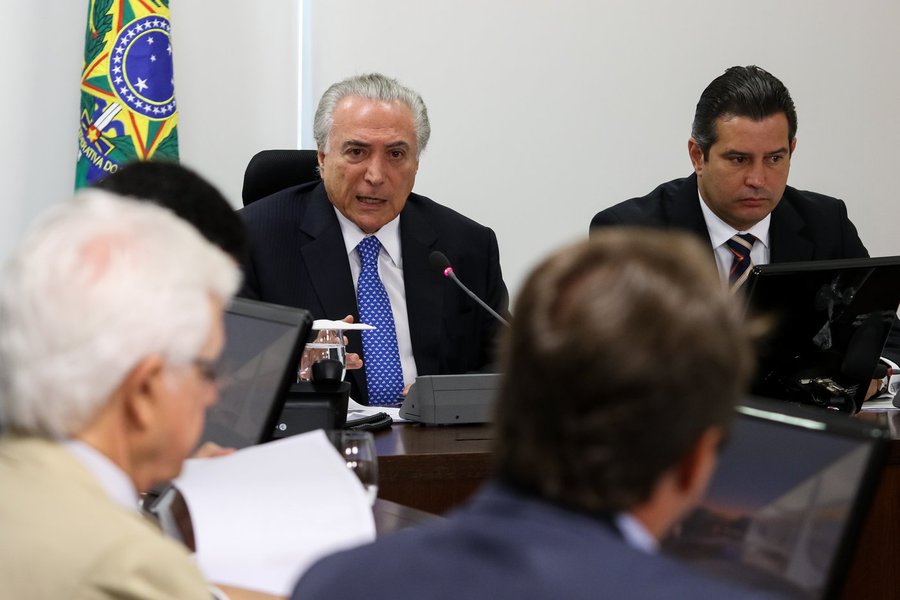 (Brasília - DF, 11/01/2017) Reunião com o Núcleo de Infraestrutura. Foto: Alan Santos/PR