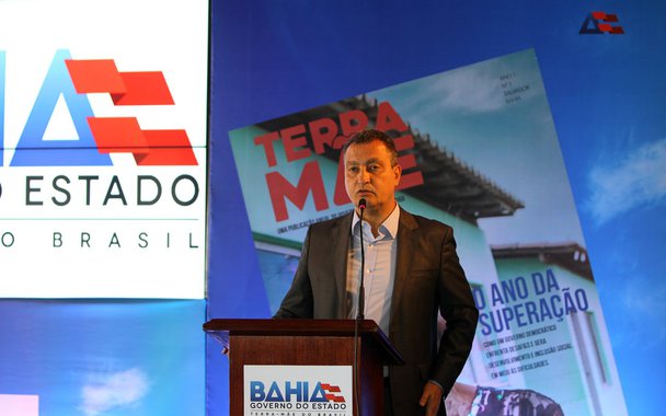 Lançamento da revista Bahia Terra-Mãe Governador Rui Costa lança a 1ª edição da Revista Bahia Terra-Mãe, e o sistema de integração de veículos de imprensa "Mapa de Mídia", no Palácio do Rio Branco. Foto: Manu Dias/GOVBA