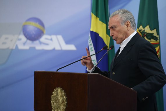 20/05/2017- Brasília- DF, Brasil- O presidente da República, Michel Temer, durante pronunciamento oficial, disse que vai pedir ao STF, a suspensão de inquérito até que gravação seja periciada Foto: José Cruz/Agência Brasil