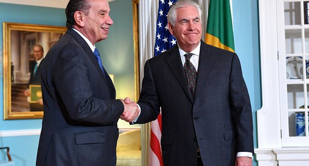Aloysio Nunes e Rex Tillerson