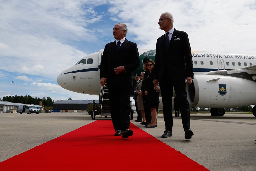 (Oslo - Noruega, 22/06/2017) Chegada a Oslo. Presidente da República, Michel Temer acompanhado do Embaixador George Monteiro Prata, Embaixador do Brasil na Noruega. Foto: Beto Barata/PR