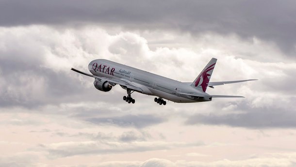 Avião da companhia Qatar Airways