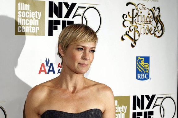 Cast member of The Princess Bride Robin Wright arrives for a special 25th anniversary viewing of the film during the New York Film Festival in New York, October 2, 2012. REUTERS/Lucas Jackson (UNITED STATES - Tags: ENTERTAINMENT)