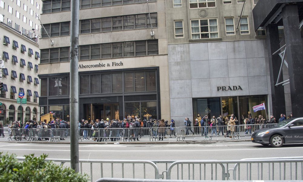 Protesto em Nova Iorque contra presidente dos EUA, Donald Trump