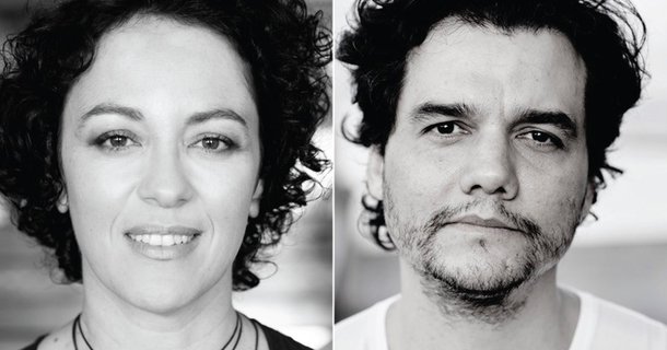 Marcia Tiburi e Wagner Moura