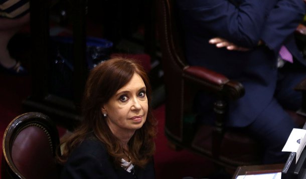 Cristina Kirchner durante cerimônia em Buenos Aires 29/11/2017 REUTERS/Marcos Brindicci