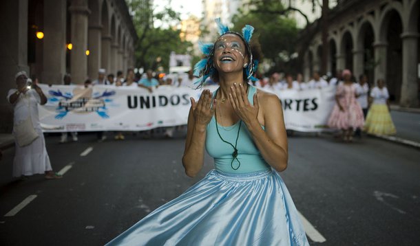 Porto Alegre - No dia do combate a Intoler�ncia Religiosa, acontece em Porto alegre, a Marcha pela Vida e Liberdade Religiosa (Marcelo Camargo/Ag�ncia Brasil)