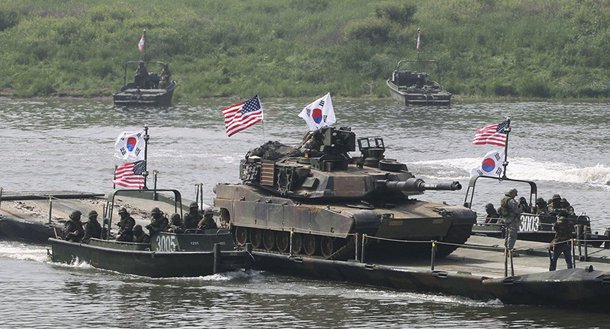 Exercicio de guerra entre EUA e Coreia do Sul