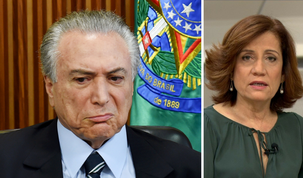 Míriam Leitão e Michel Temer