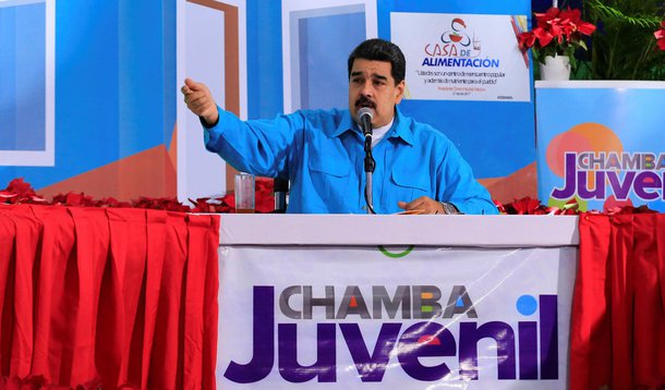 Presidente da Venezuela, Nicolás Maduro, durante evento no Palácio de Miraflores, em Caracas 22/11/2017 Palácio de Miraflores/Divulgação via REUTERS