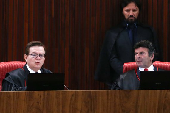 07/06/2017- Brasília- DF, Brasil- O ministro Antonio Herman Benjamin, relator no TSE da ação em que o PSDB pede a cassação da chapa Dilma-Temer, durante retomada do julgamento Foto: José Cruz/Agência Brasil