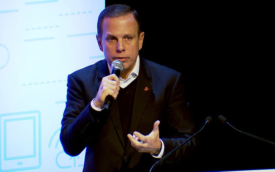 Doria, em evento no Instituto Tomie Ohtake