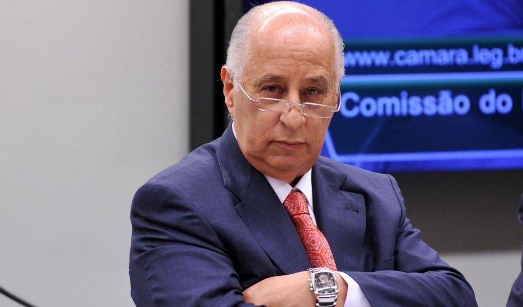 O presidente da Confederação Brasileira de Futebol (CBF), Marco Polo Del Nero, participa de audiência na Comissão do Esporte da Câmara dos Deputados (Fabio Rodrigues Pozzebom/Agência Brasil)