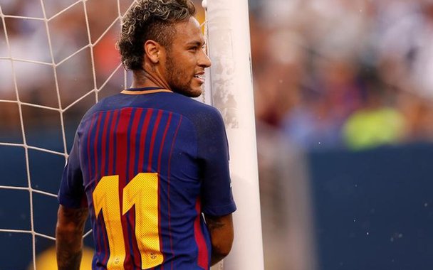 Neymar em jogo do Barcelona contra a Juventus 22/7/2017 REUTERS/Mike Segar