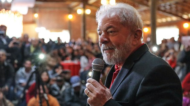 Ex-pres Lula durante reunião com lideranças da região sul de São Paulo. Foto Ricardo Stuckert