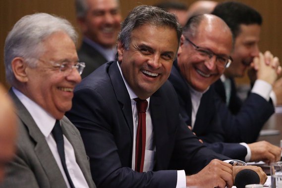 Aécio Neves, Fernando Henrique Cardoso, Geraldo Alckmin