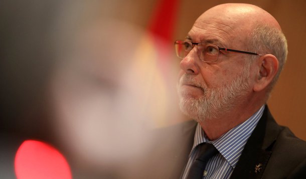 Procurador-geral da Espanha, José Manuel Maza, durante pronunciamento em Madri 30/10/2017 REUTERS/Susana Vera