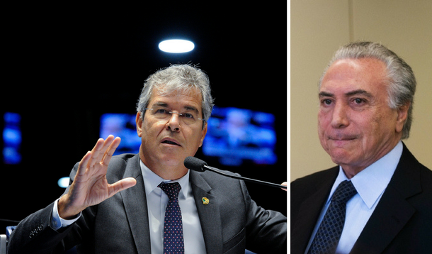 Jorge Viana e Michel Temer